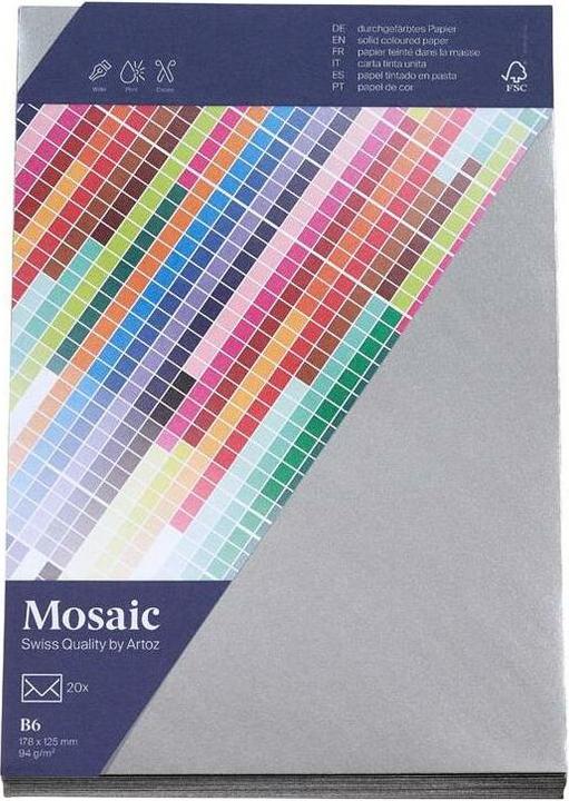 Produktbild Artoz Couvert Mosaic B6, 20 Stück, Silber (B6, 20x)