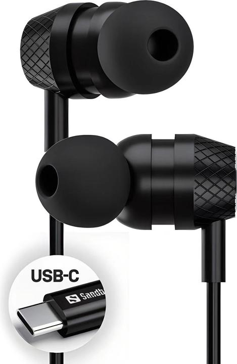 Actual product image Sandberg USB-C/A In-Earset with Line-Mic (Cable)