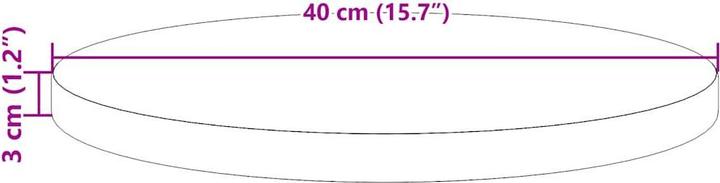 Produktbild vidaXL Vikentas (Ø 40 x 3 cm)