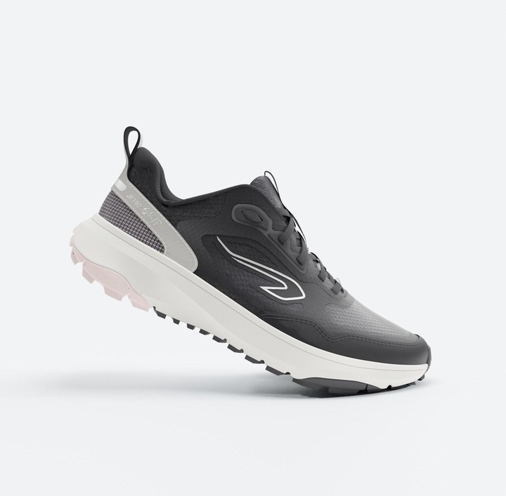 Actual product image Kalenji Kiprun JF190 Women's Running and Trail Shoes - Black/Pink (39)
