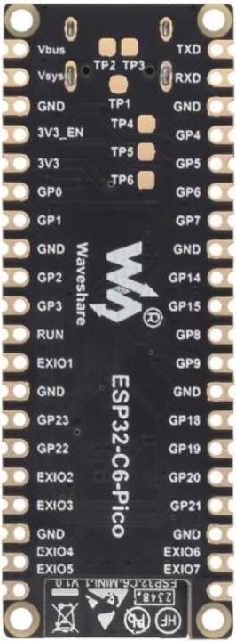 Immagine prodotto WaveShare Scheda di sviluppo ESP32-C6 Pico Mini