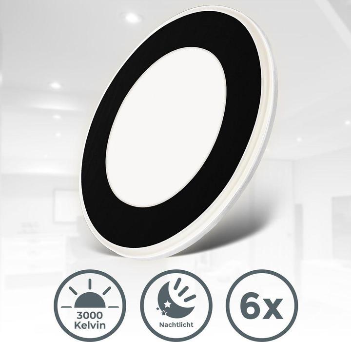 Actual product image B.K.Licht LED recessed light set of 6 (425 lm)