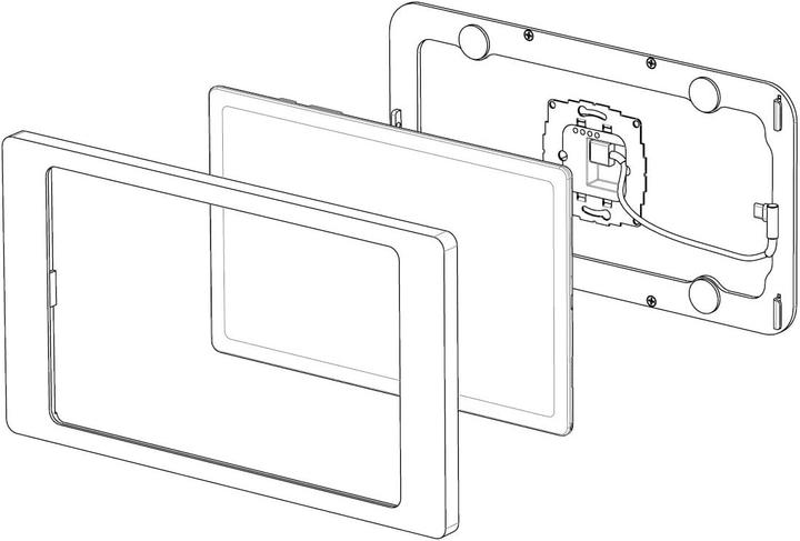 Actual product image Displine Companion Wall Tablet Wall Mount Suitable for Brand (Tablet): Samsung