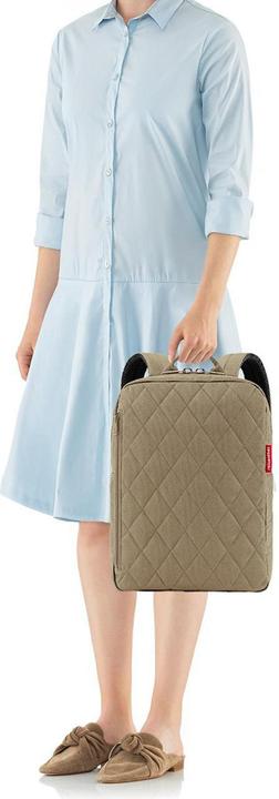 Actual product image reisenthel Backpack Classic backpack M Rhombus Olive (13 l)