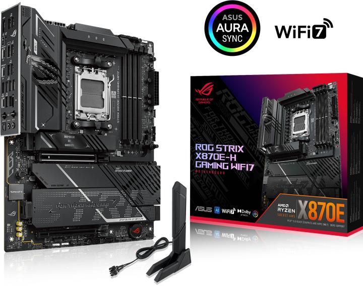Productafbeelding ASUS ROG Strix X870E-H Gaming WIFI7 (AM5, AMD X870E, ATX)