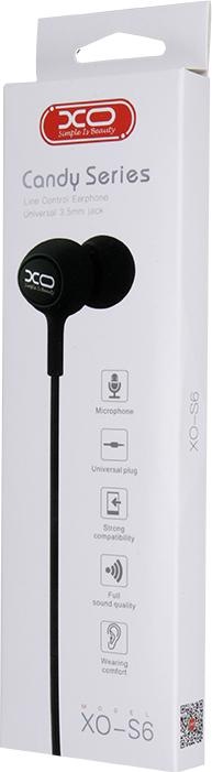 Actual product image xO wired earphones S6 jack 3,5mm black (Cable)
