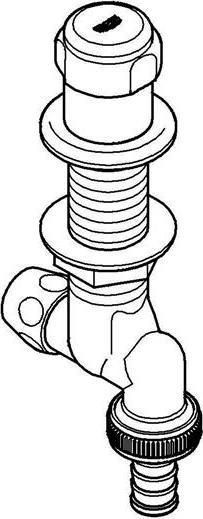 Produktbild Grohe WAS Untertischventil 1/2" verstb bis 50mm chr