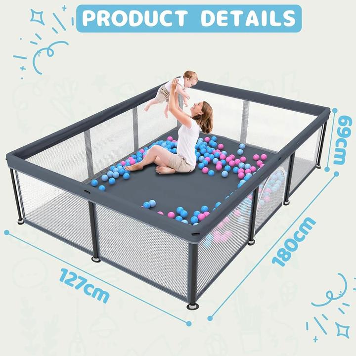 Actual product image G Taleco Gear Laufgitter mit Bällen (127 cm, 180 cm)