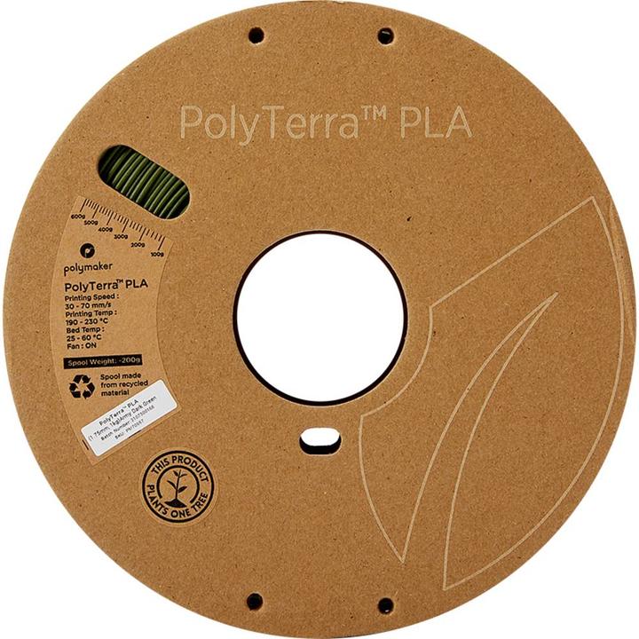 Image du produit Polymaker PolyTerra (PLA, 1.75 mm, 1000 g, Vert)