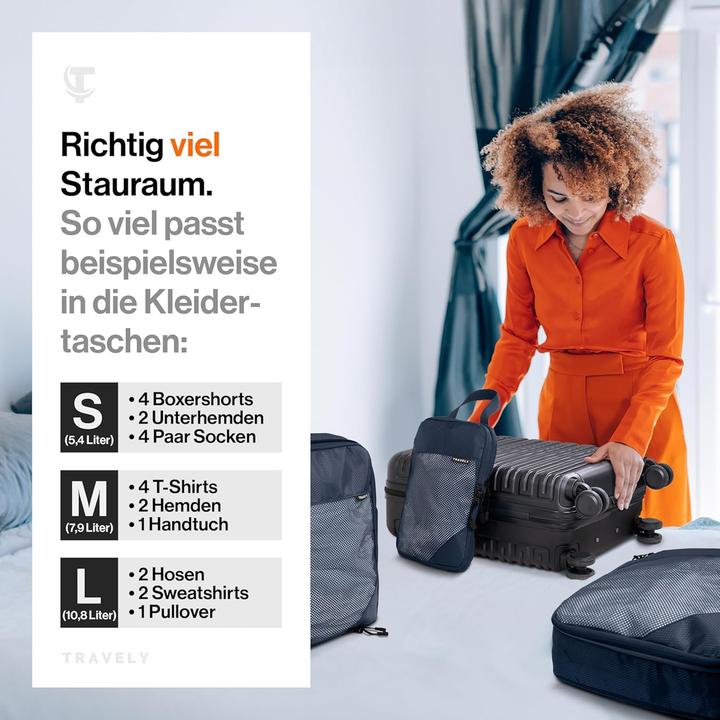 Produktbild Travely 5-teiliges Packwürfel-Set