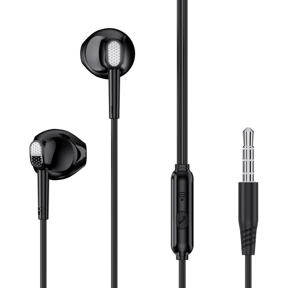 xO Kabelgebundene Ohrhörer EP52 Klinke 3,5mm schwarz (Kabelgebunden), Kopfhörer, Schwarz