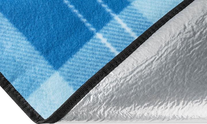 Produktbild Walser Reisedecke mit Alurückseite, wasserdichte Picknickdecke wärmeisolierte 200x200cm