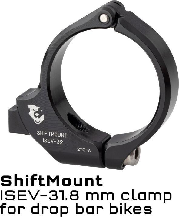 Productafbeelding Wolf Tooth Valbeugelklem voor montage van versnellingshendel, Shimano I-Spec EV, 31,8 mm