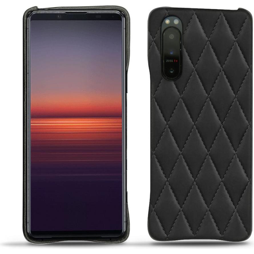 Noreve Lederschutzhülle (Sony Xperia 5 II), Smartphone Hülle, Schwarz