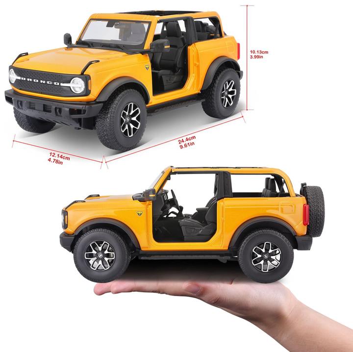 Produktbild Maisto Ford Bronco Badlands 2021 1/18 orange