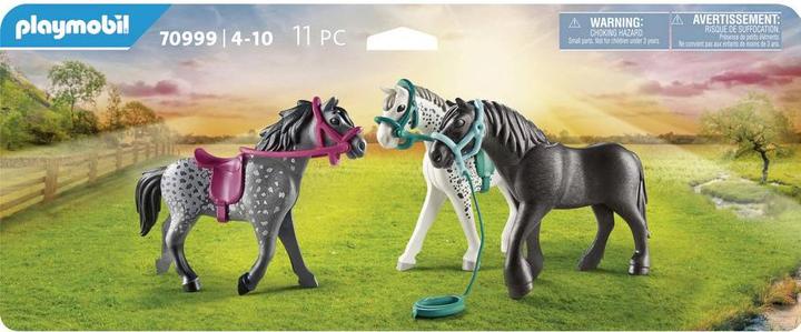 Immagine prodotto Playmobil 3 cavalli: Frisone, Knabstrupper e Andaluso (70999, Paese Playmobil)