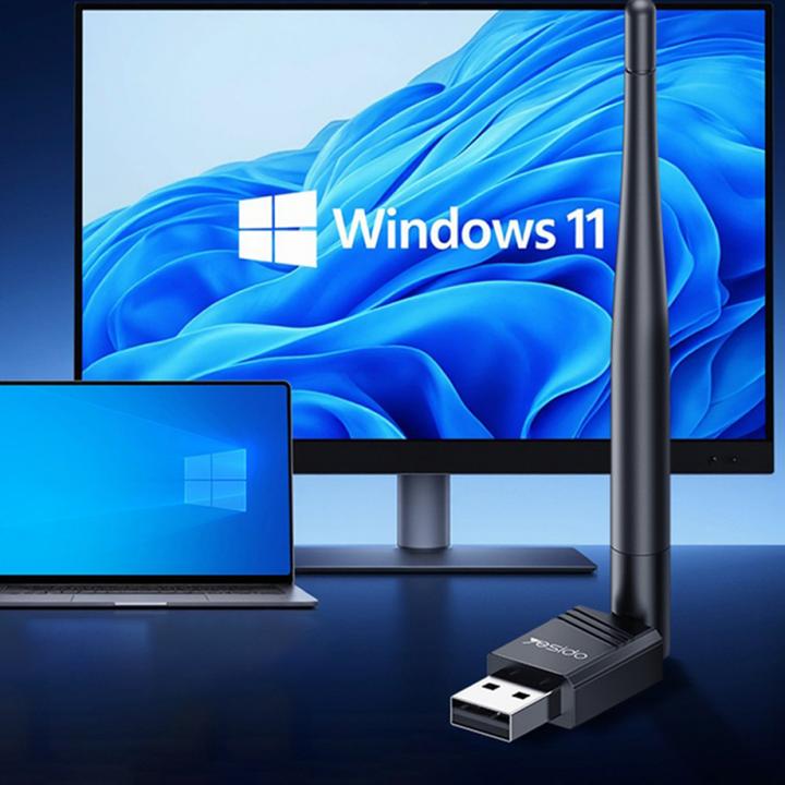 Produktbild Yesido WiFi4 Wireless USB-A Adapter mit externer Antenne 150Mbps (USB)