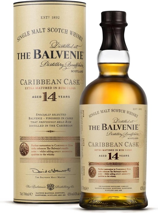 Image du produit Balvenie 14 ans Caribbean Cask (Single Malt, Scotch Whisky, 1 x 70 cl)