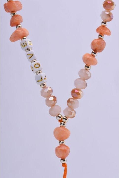 Immagine prodotto OEM Smart device LOVE pendant for the phone / cord length 44cm (22cm in the loop) / on hand - orange