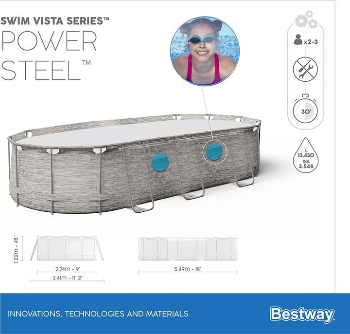 Produktbild Bestway Power Steel Swim Vista Series II (549 x 274 x 122 cm)