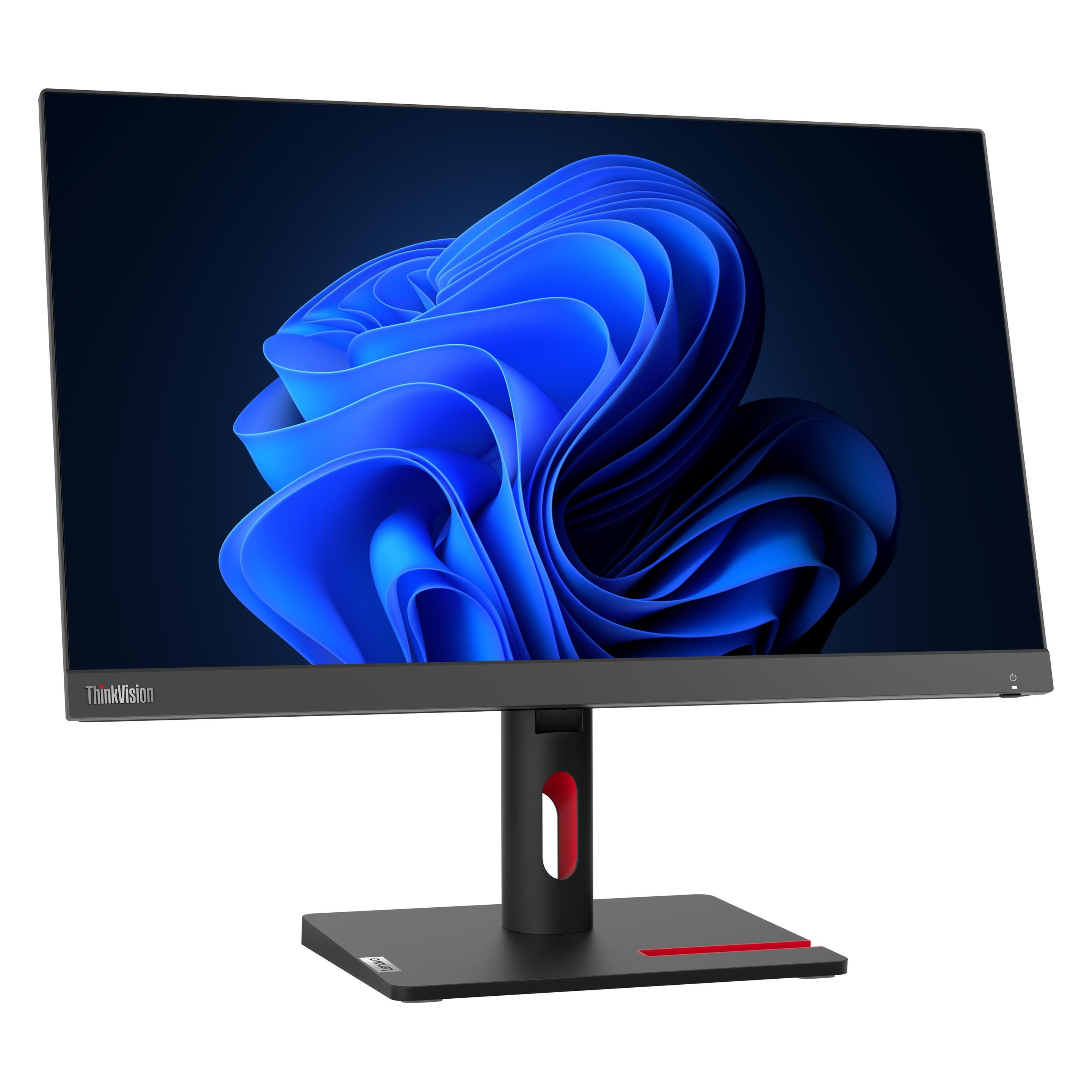 Lenovo ThinkVision S22i-30 (1920 x 1080 Pixel, 21.50"), Monitor, Schwarz, Grau