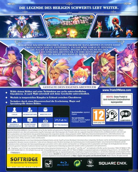 Actual product image Square Enix Trials of Mana (PS4, DE)
