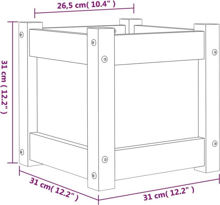Actual product image vidaXL Pflanzkübel
