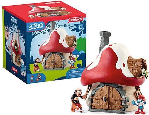 Actual product image Schleich Smurf House with Smurfs