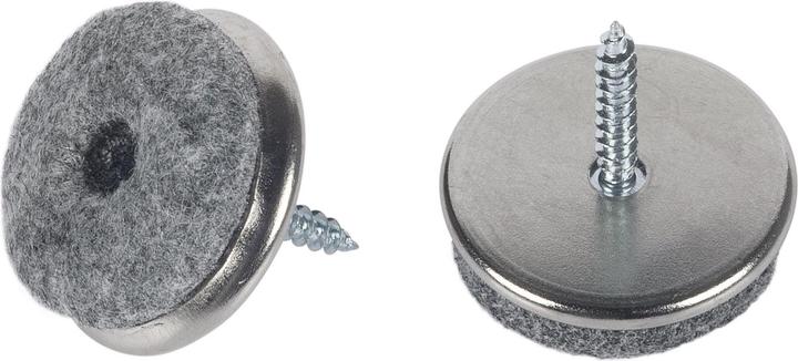 Actual product image Fix-o-moll Parquet glides with screw (Parquet floor gliders, 4 Piece)