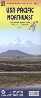 Produktbild International Travel Map USA Pacific Northwest