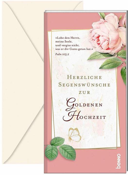 Actual product image Herzliche Segenswünsche zur Goldenen Hochzeit (German, 2024)