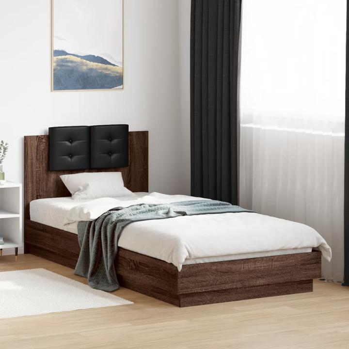 Actual product image VidaXL Bed frame with headboard (100 x 200 cm)