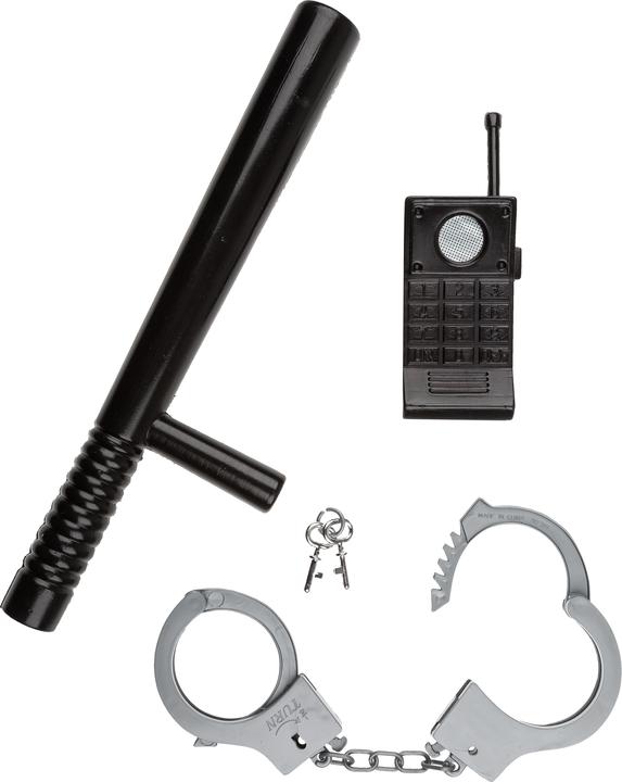 Produktbild Idena Polizei Set 3teilig mit Schlagstock