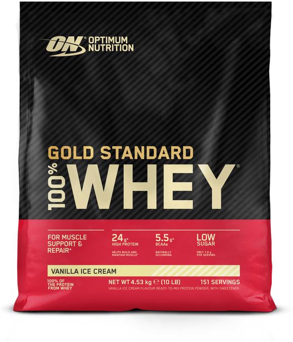 Actual product image Optimum Nutrition Gold Standard 100% Whey (Vanilla, 1 x, 4530 g)