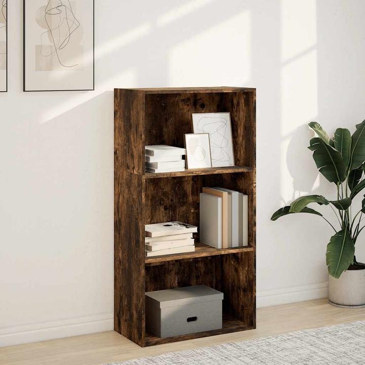 Produktbild VidaXL Bücherregal Regal Standregal Büroregal Aufbewahrungsregal Räuchereiche (60 x 30 x 114 cm)