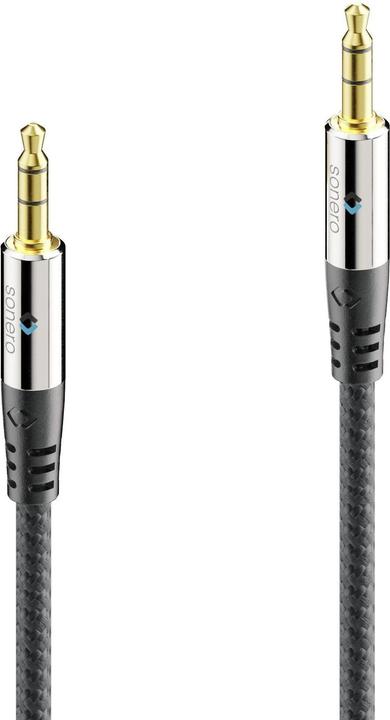 Produktbild Sonero Audio-Kabel 3.5 mm Klinke mit Nylonmantel 3 m (3 m, 3.5mm Klinke (AUX))