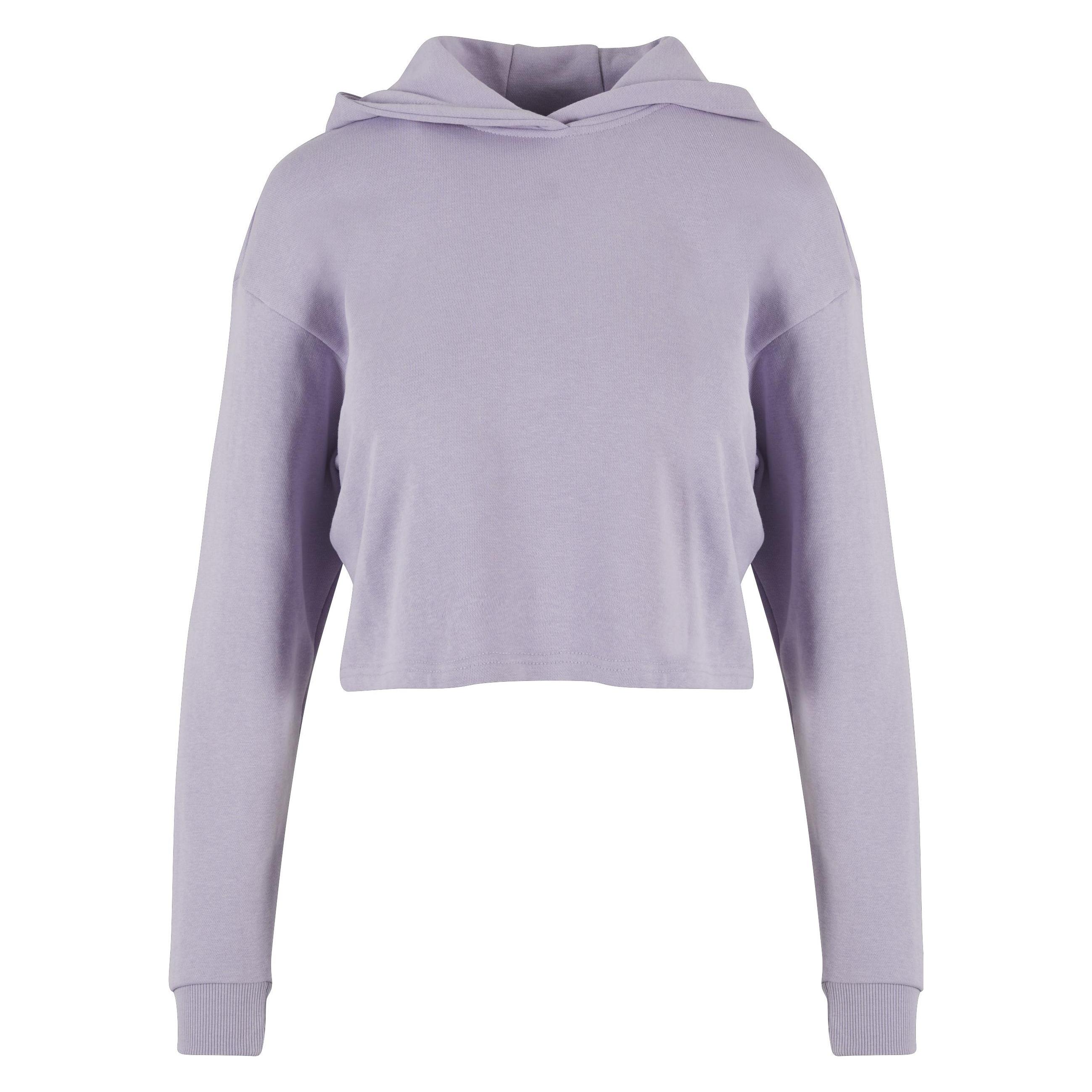 Urban Classics, Damen, Pullover, Ladies Oversized Cropped Light Terry Hoodie - 159545, Violett, (M)