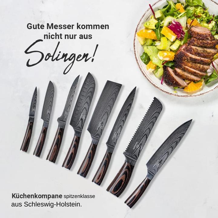 Actual product image Küchenkompane Asian Knife Set (18 cm)