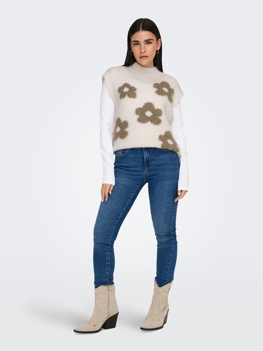 Immagine prodotto JdY Knit Fit Collo alto Polsini a coste Gilet in maglia Gilet in maglia (L)