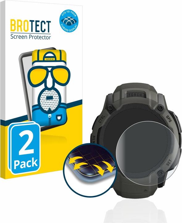 Produktbild BROTECT Full-Cover Displayschutz Matt (Garmin Instinct 2X Solar)