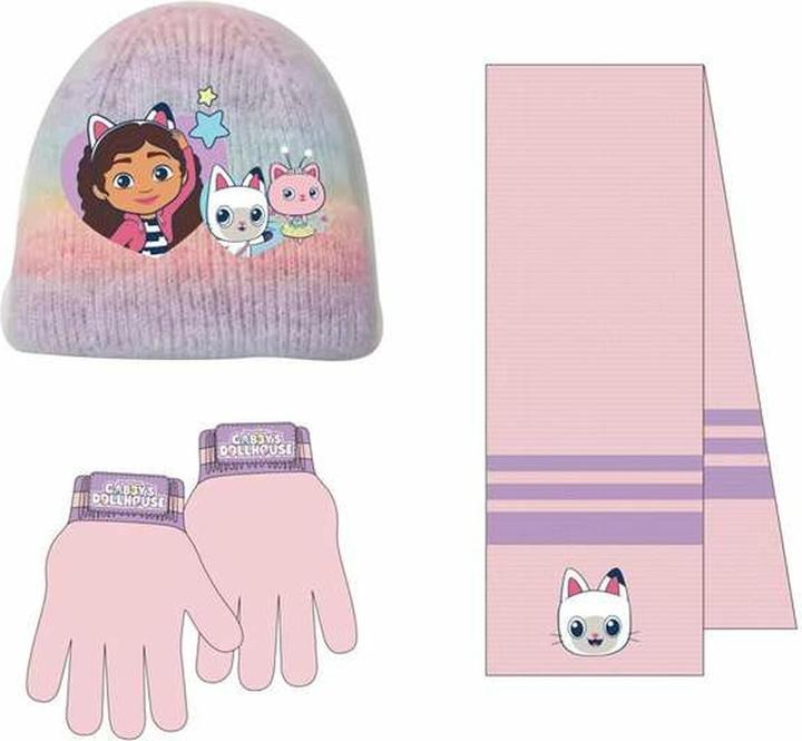 Actual product image Cerdá Gabbys Dolls House winter set snood hat gloves