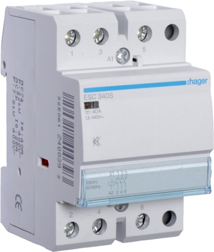 Actual product image Hager Electrical installation. Contact current carrying capacity: 40 A, cable cross-section: 4/16 mm²