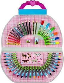 Produktbild Undercover Malset Koffer Pferde 51-teilig