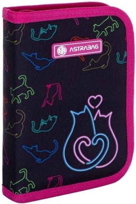 Astra Einzelnes Federmäppchen mit 2 Klappen ohne Futter. Ich liebe und liebe