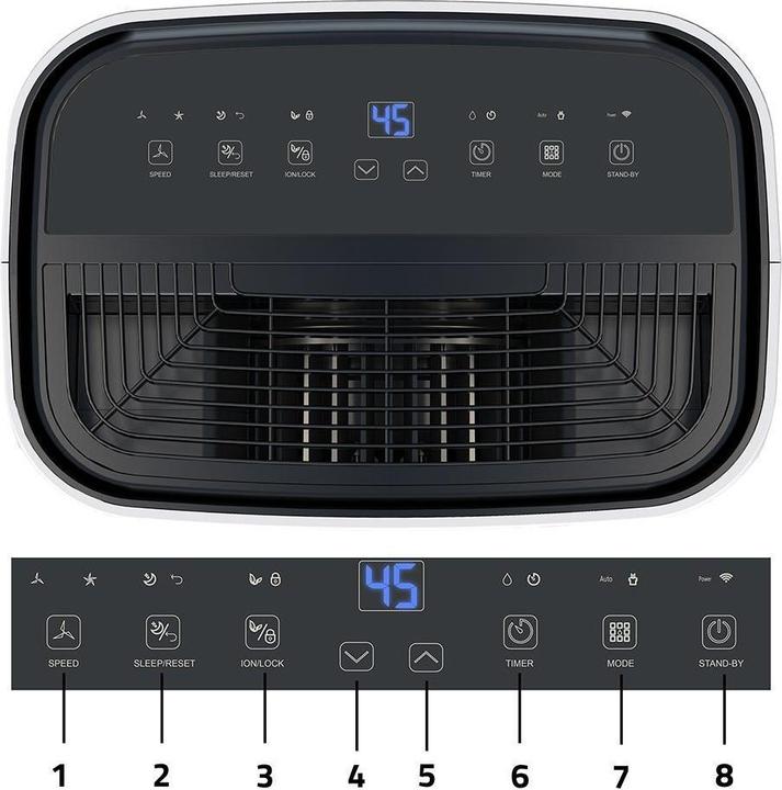 Produktbild Lovio LVDE25Y1 SmartDry Pro Dehumidifier 25L (87.50 m², 25 l/24h)