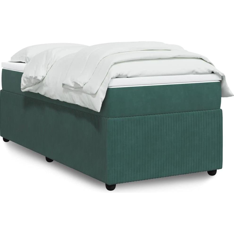 VidaXL, Bett, Bo x springbett mit Matratze 80 x 200 cm Samt (80 x 200 cm)