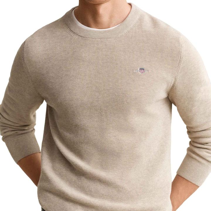 Produktbild GANT Micro Textured Cotton C-Neck (XL)