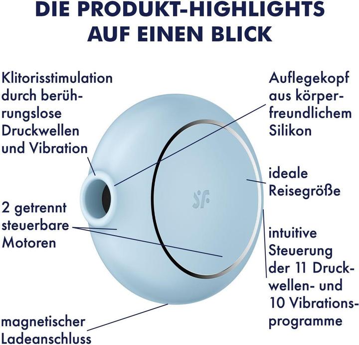 Produktbild Satisfyer Pro To Go 3 - Blue