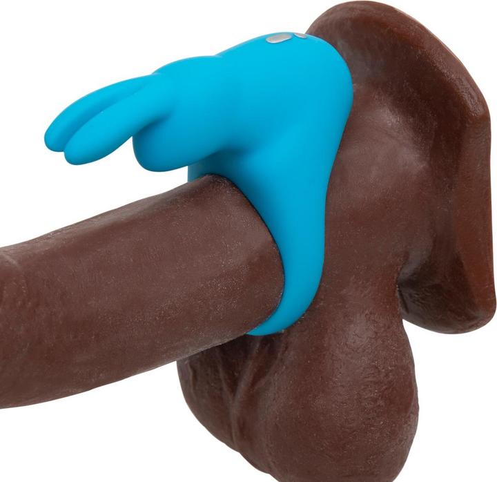 Image du produit Happy Rabbit Anneau Cock Rechargeable Vibrant Lapin Bleu (3 cm)