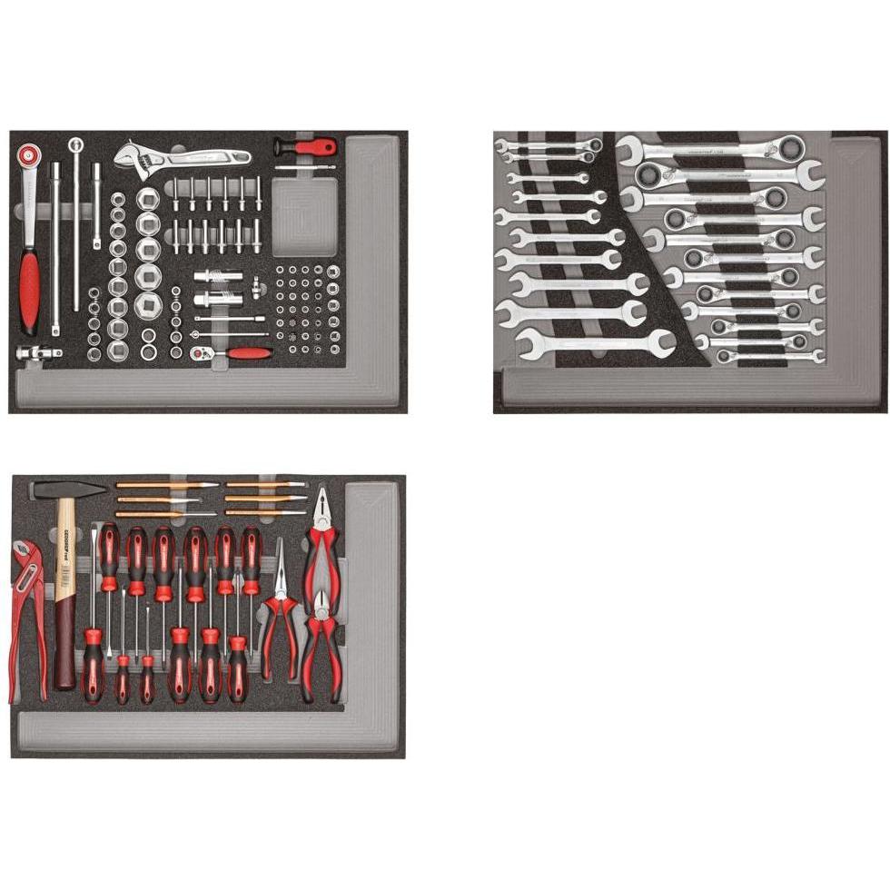 Thumbnail - Gedore Red, Zubehör Werkzeugaufbewahrung, red R21010004 Werkzeugsatz 3x CT-Module 129-teilig